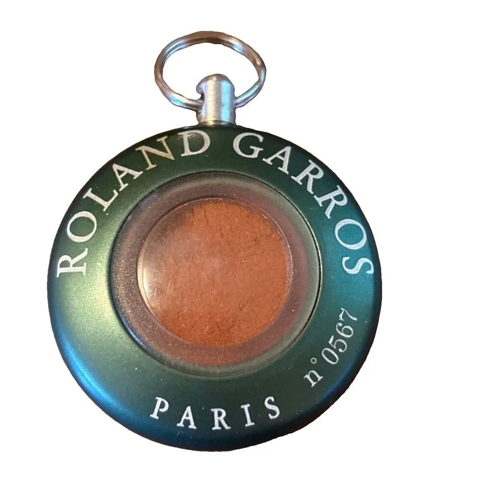 Vintage 1998 Roland Garros Keychain With Red Court Clay And Certificate